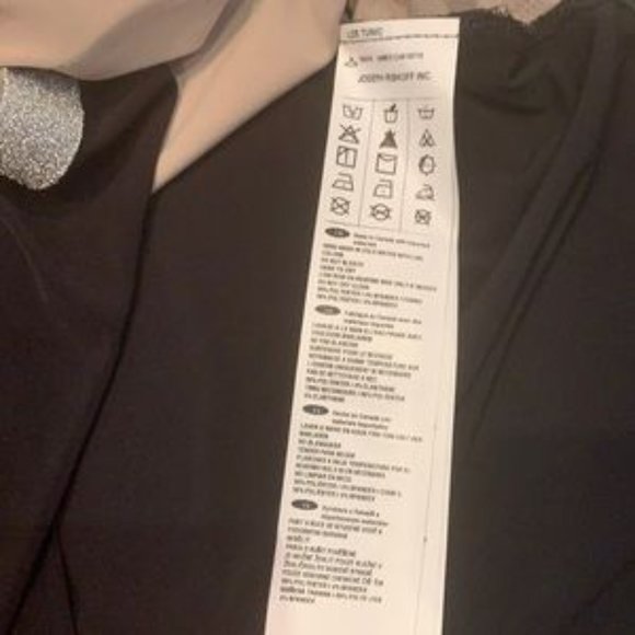 NWT 🇨🇦 Gorgeous JR black/beige/silver tunic - Picture 10 of 13